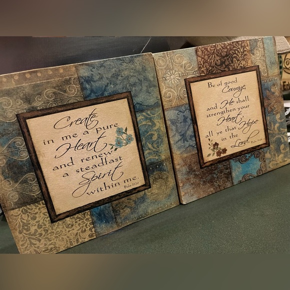 Psalms Covered Canvas Art Two Piece Set - Picture 5 of 5